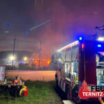 Laufender Einsatz – Großbrand in Papierfabrik in Pitten