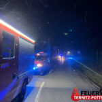 T2 – Verkehrsunfall mit PKW am Dach